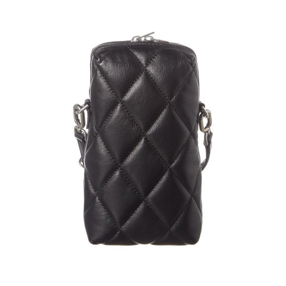 Balenciaga Touch Black Nappa Leather Quilted Puffy Bag - Picture 7 of 10
